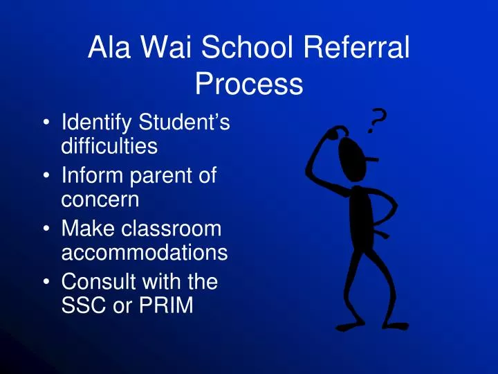 ala wai school referral process