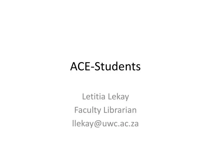 ace students