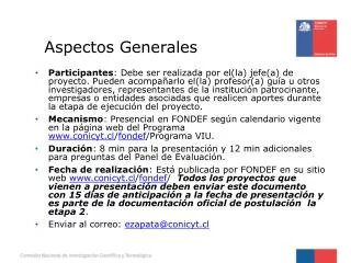 aspectos generales