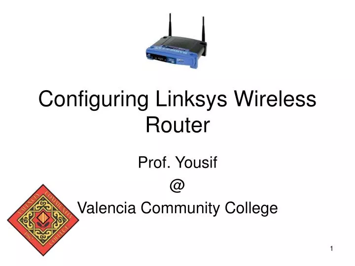 configuring linksys wireless router