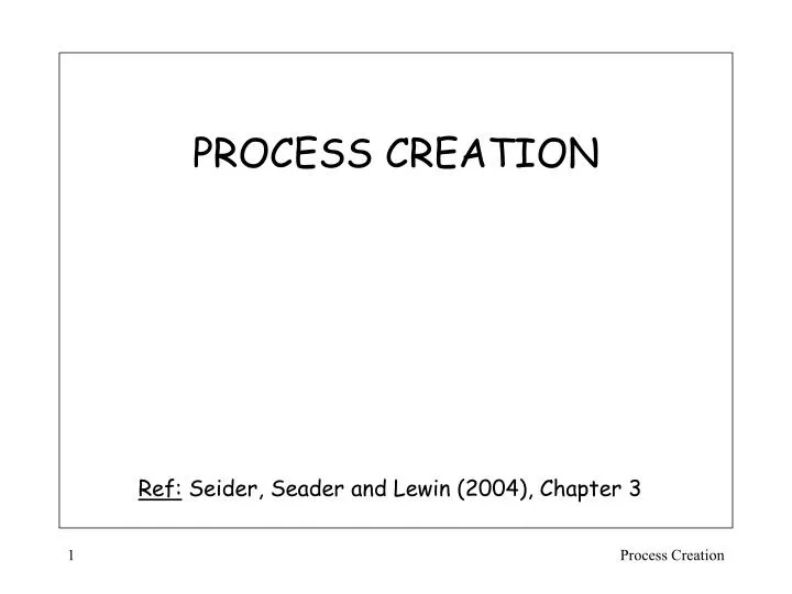 process creation