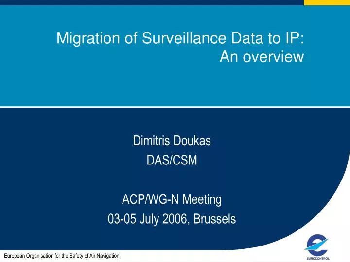 migration of surveillance data to ip an overview