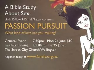 A Bible Study About Sex Linda Dillow &amp; Dr Juli Slattery present PASSION PURSUIT