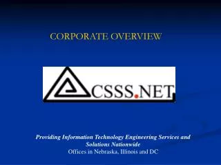 Providing Information Technology Engineering Services and Solutions Nationwide