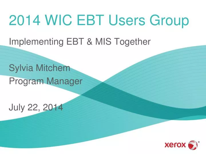 2014 wic ebt users group