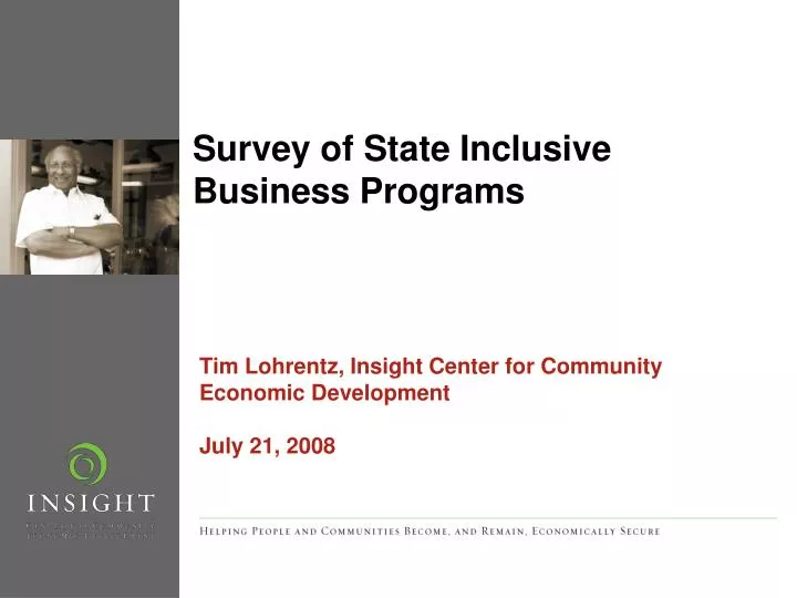 survey of state inclusive business programs