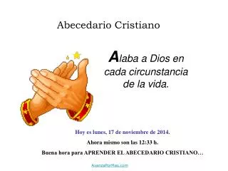 abecedario cristiano