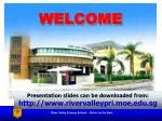 WELCOME - slide 1