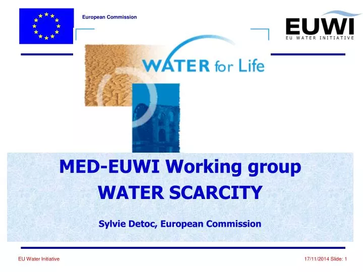 med euwi working group water scarcity sylvie detoc european commission