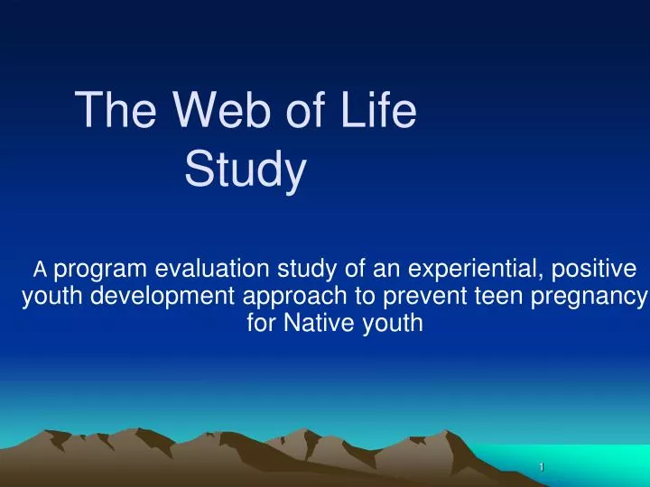 the web of life study