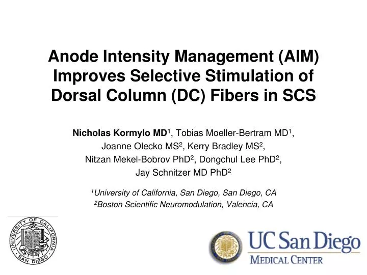 anode intensity management aim improves selective stimulation of dorsal column dc fibers in scs
