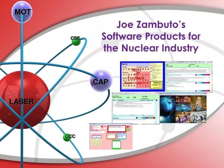 joe zambuto s software products for the nuclear industry