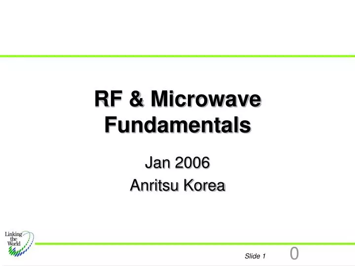 rf microwave fundamentals