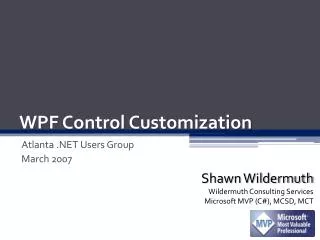 WPF Control Customization