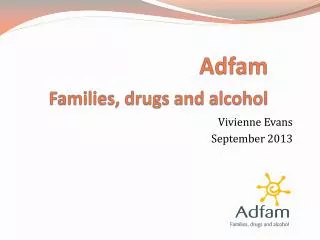 Adfam Families, drugs and alcohol