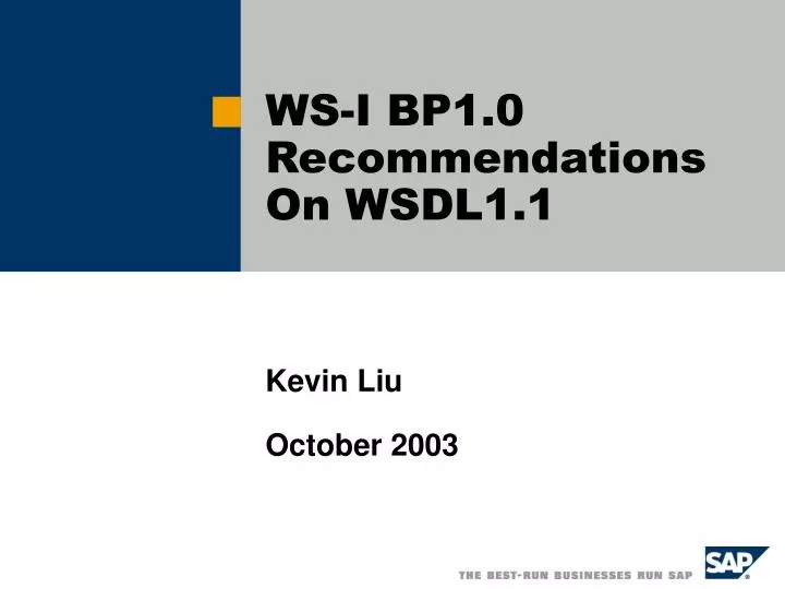 ws i bp1 0 recommendations on wsdl1 1