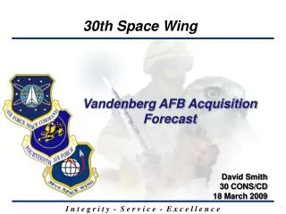 Vandenberg AFB Acquisition Forecast