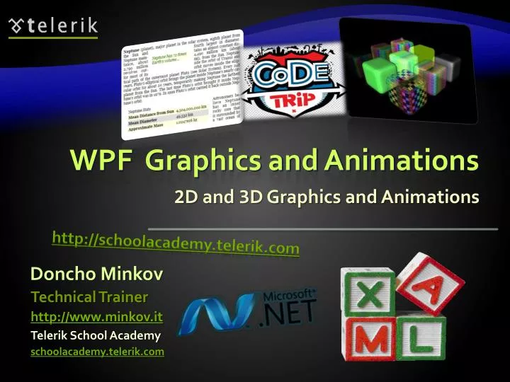 2 d and 3 d graphics and animations
