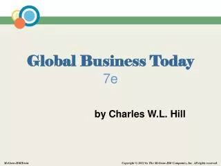 Global Business Today 7e