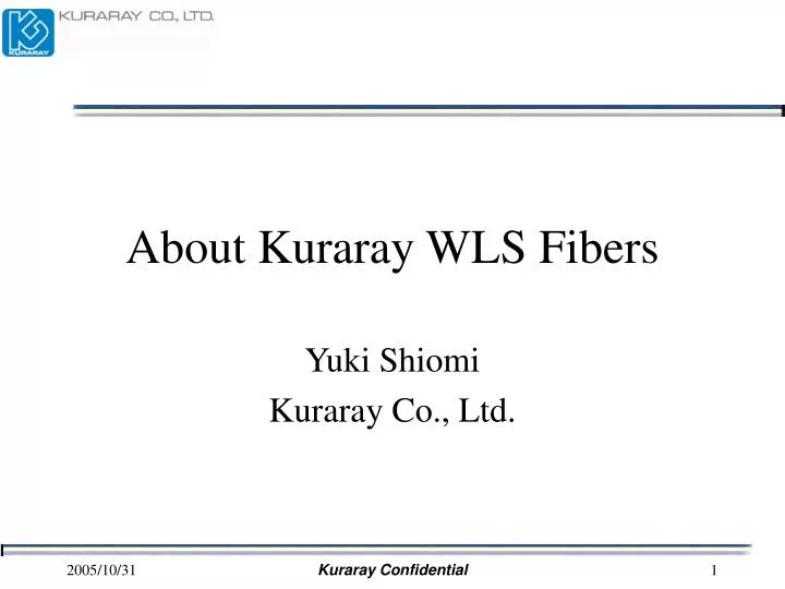 about kuraray wls fibers