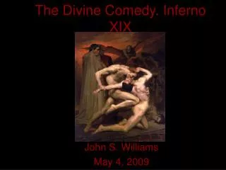 The Divine Comedy. Inferno XIX