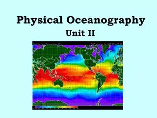 Physical Oceanography