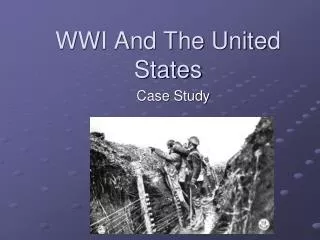 WWI And The United States