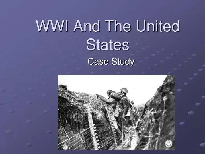 wwi and the united states