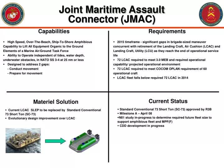 joint maritime assault connector jmac