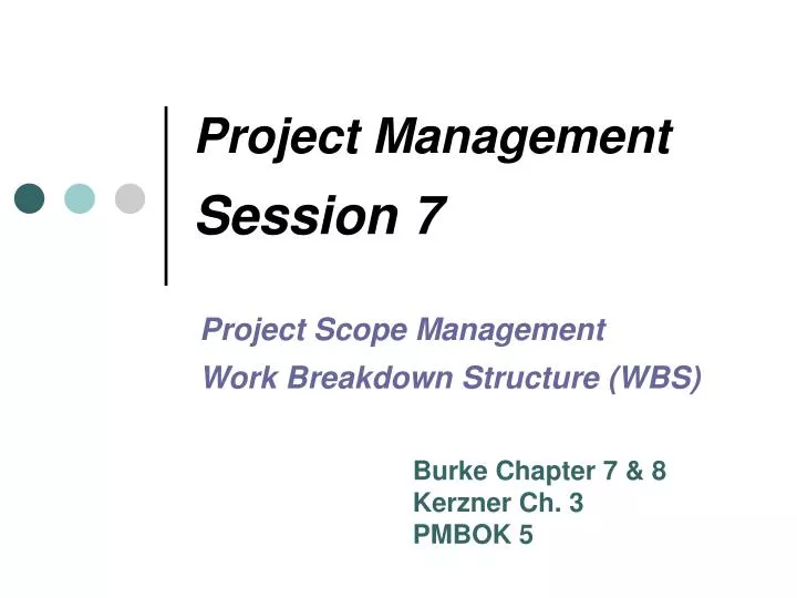 project management session 7