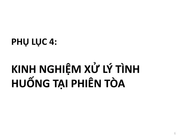 ph l c 4 kinh nghi m x l t nh hu ng t i phi n t a