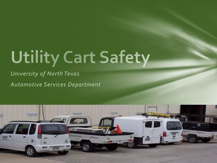 utility cart safety