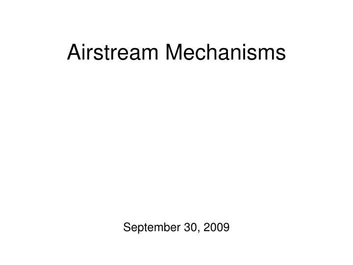 airstream mechanisms