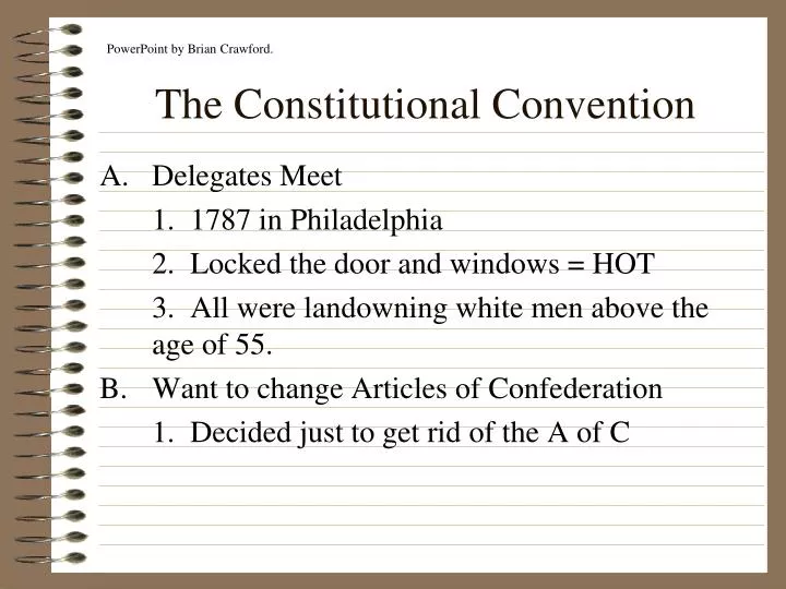 the constitutional convention