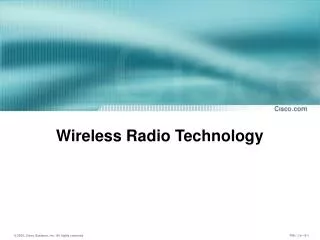 Wireless Radio Technology