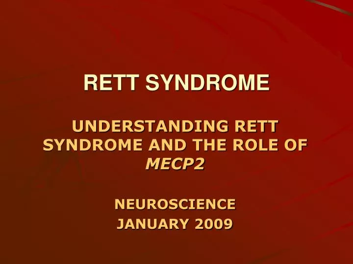 rett syndrome