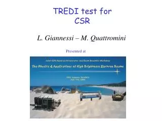 TREDI test for CSR