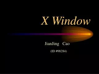 x window