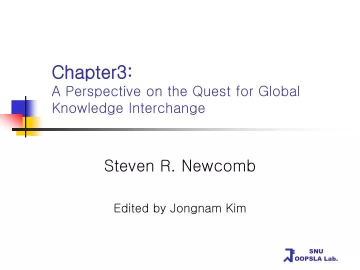chapter3 a perspective on the quest for global knowledge interchange