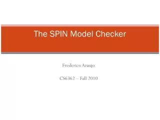 The SPIN Model Checker