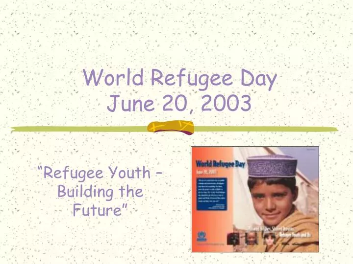 world refugee day june 20 2003