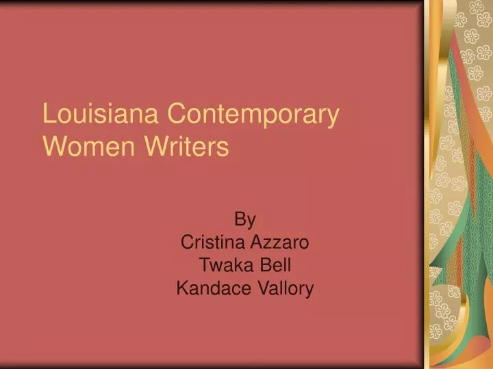 louisiana contemporary women writers