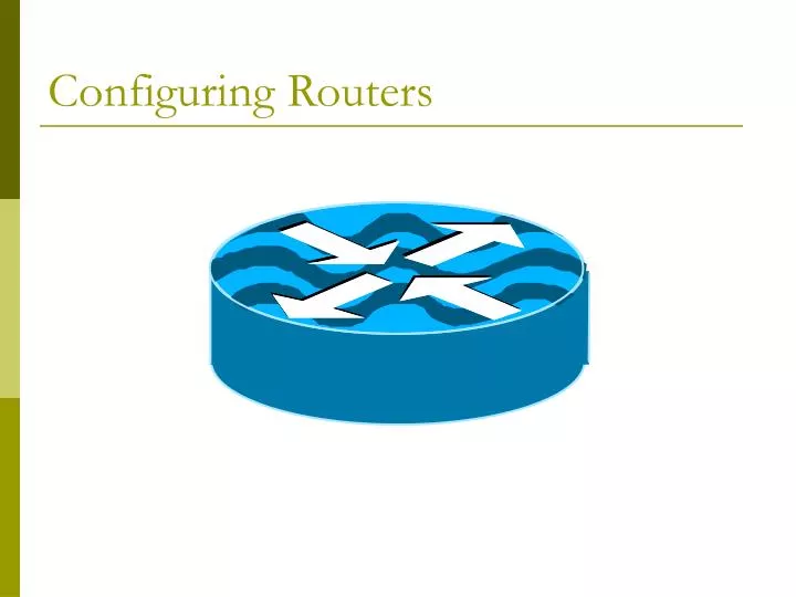 configuring routers