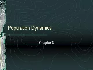 population dynamics