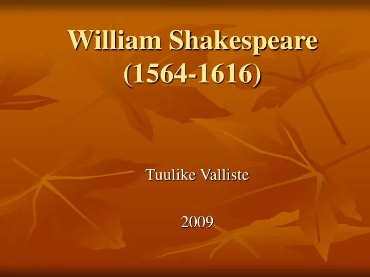 william shakespeare 1564 1616