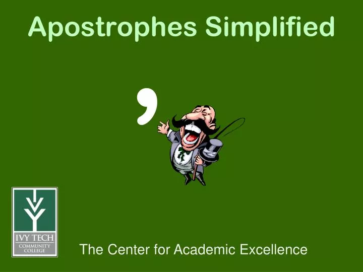 apostrophes simplified