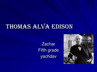 Thomas alva edison