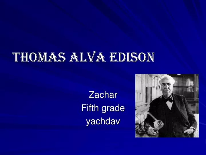 thomas alva edison