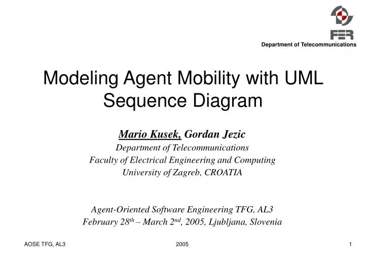 modeling agent mobility with uml sequence diagram