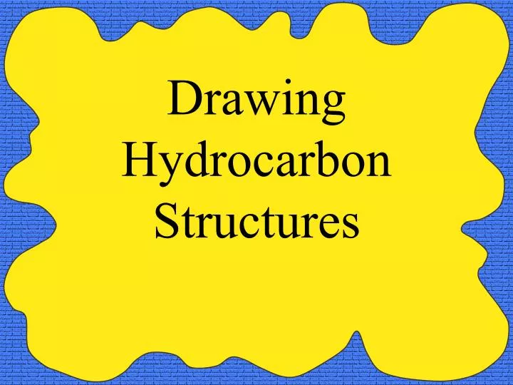 drawing hydrocarbon structures